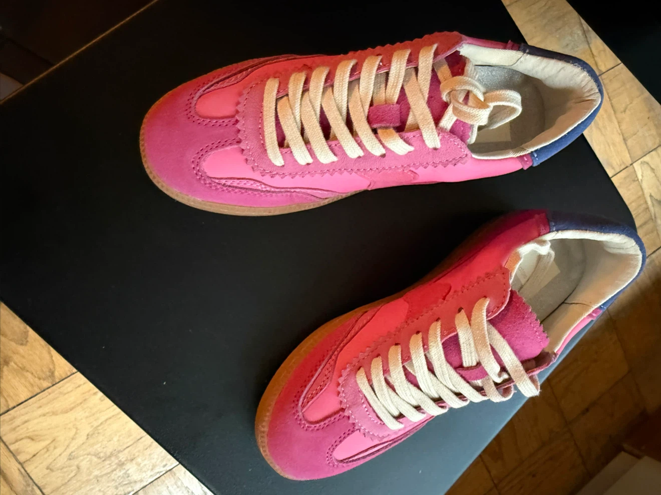 Dolce Vida-Pink Suede and Leather Sneakers