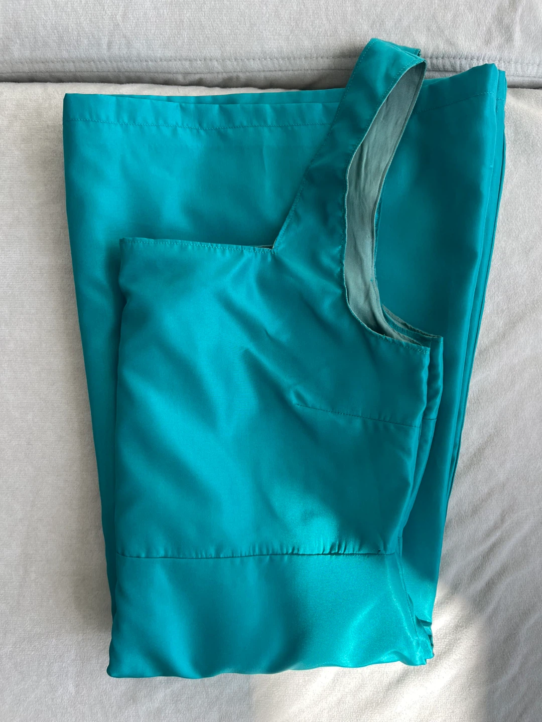 Teal Satin Mini Dress - photo 4