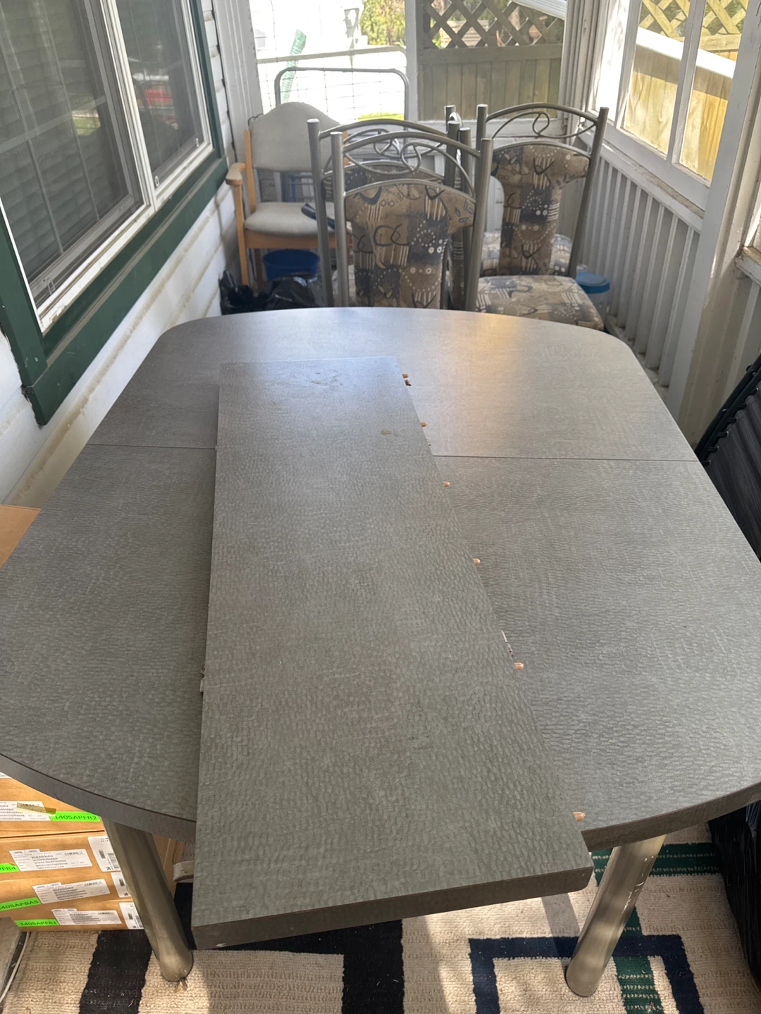 Moving Sale-Dining Table with Four Chairs