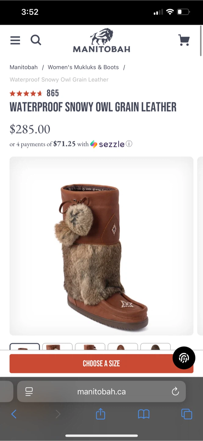 Manitobah Snowy Owl Grain Leather Mukluks - photo 2
