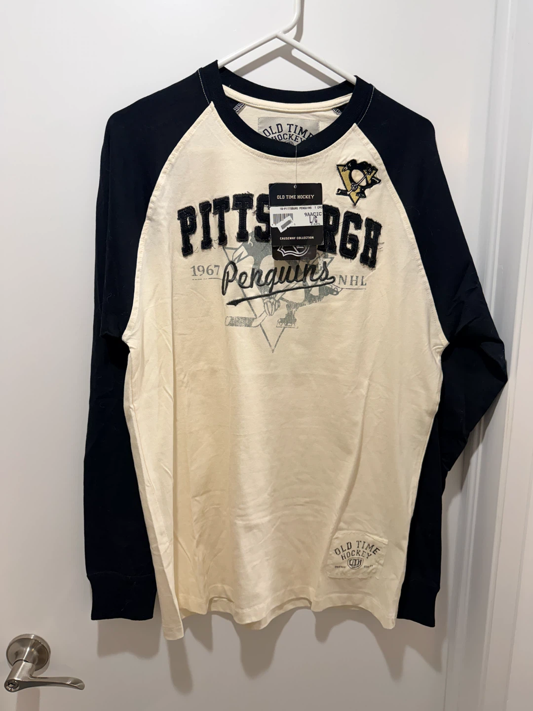 Old Time Hockey Pittsburgh Penguins Long Sleeve Shirt