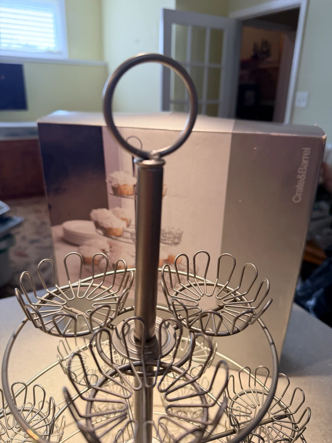 Crate & Barrel Metal Cupcake Stand - photo 2