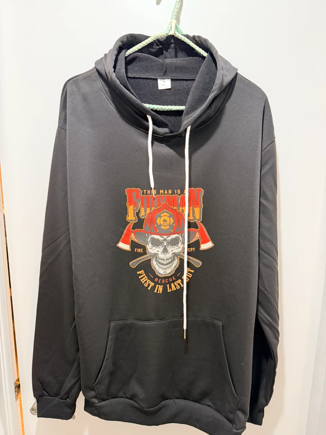 Black Fireman Hoodie