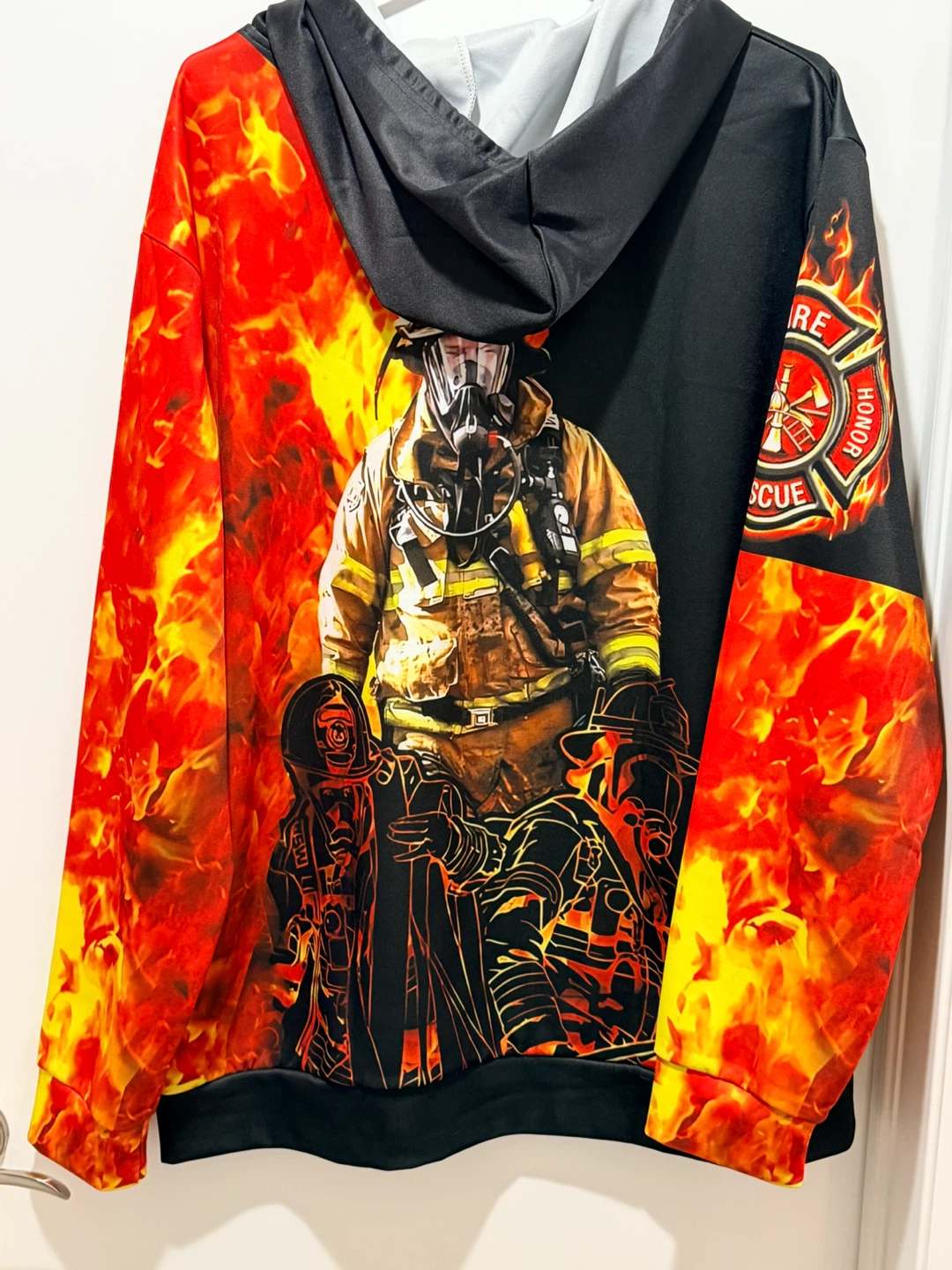 Firefighter Graphic Print Hoodie - photo 3