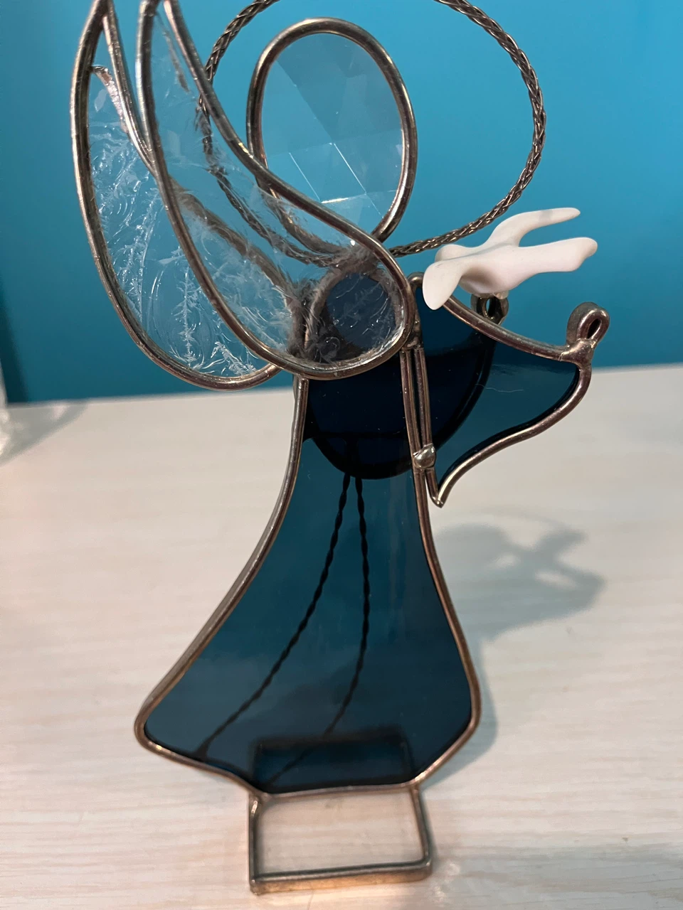 Stained Glass Angel Ornament
