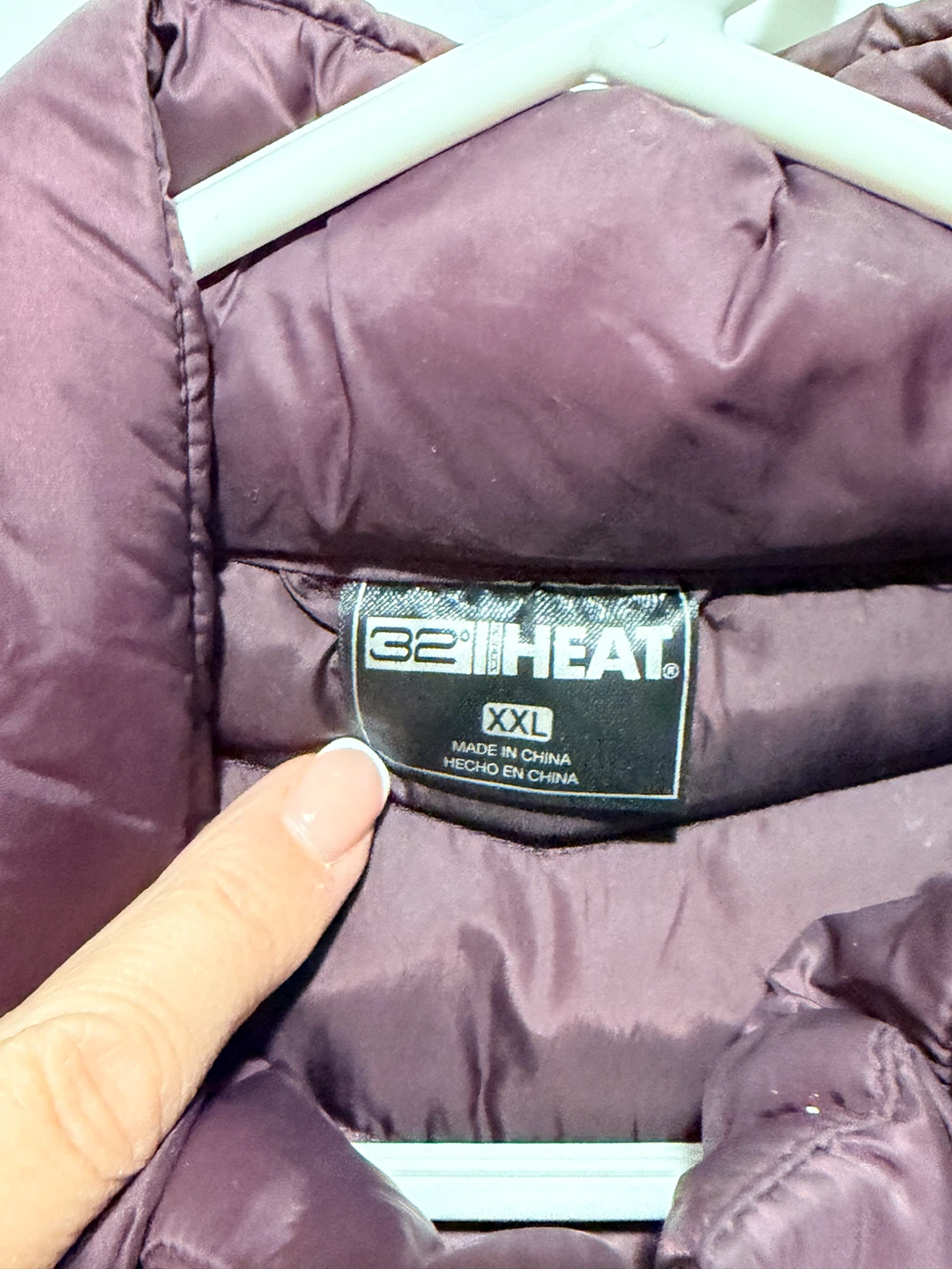 32 Degrees Heat Purple Quilted Jacket - photo 2