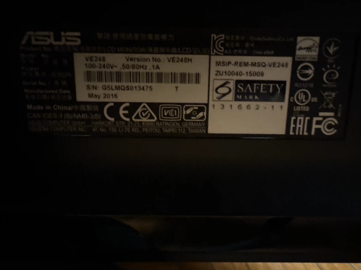 ASUS VE248 24-inch LCD Monitor - photo 2