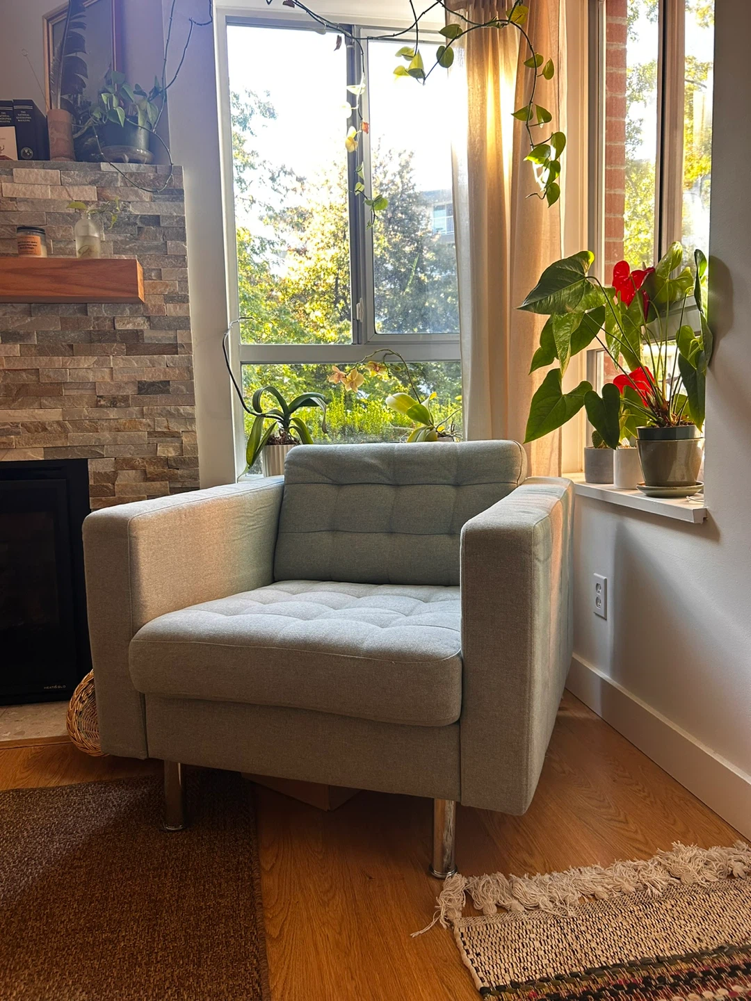 IKEA MORABO Armchair in Gunnared Light Green
