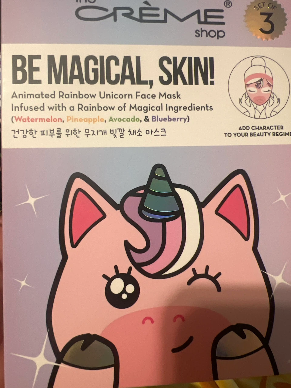 Cre’me shop 3pk sheet masks