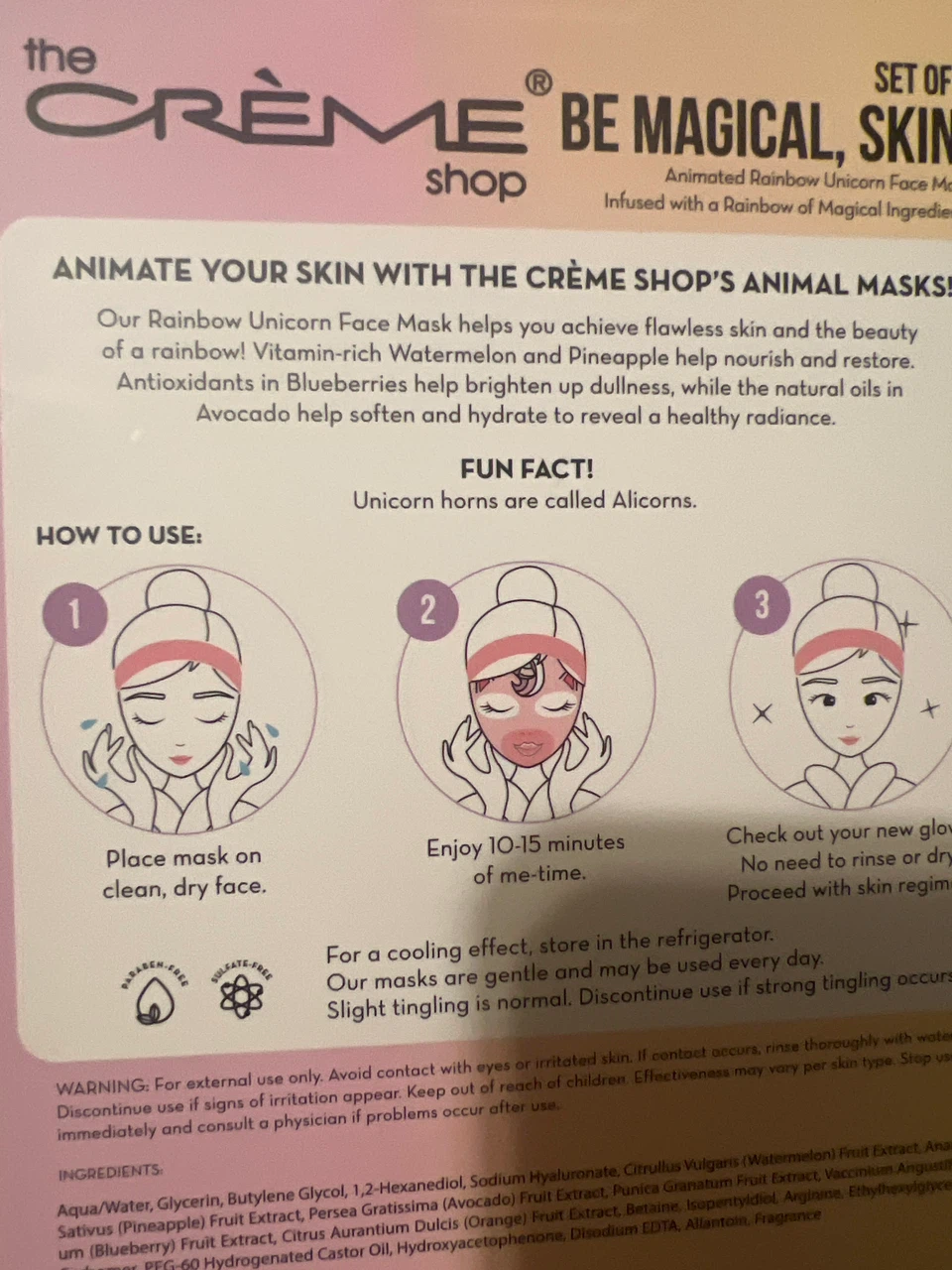 Cre’me shop 3pk sheet masks - photo 2
