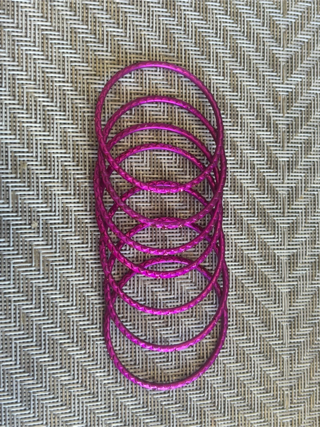 Set of 18 Pink Baby Metal Bangles - photo 2