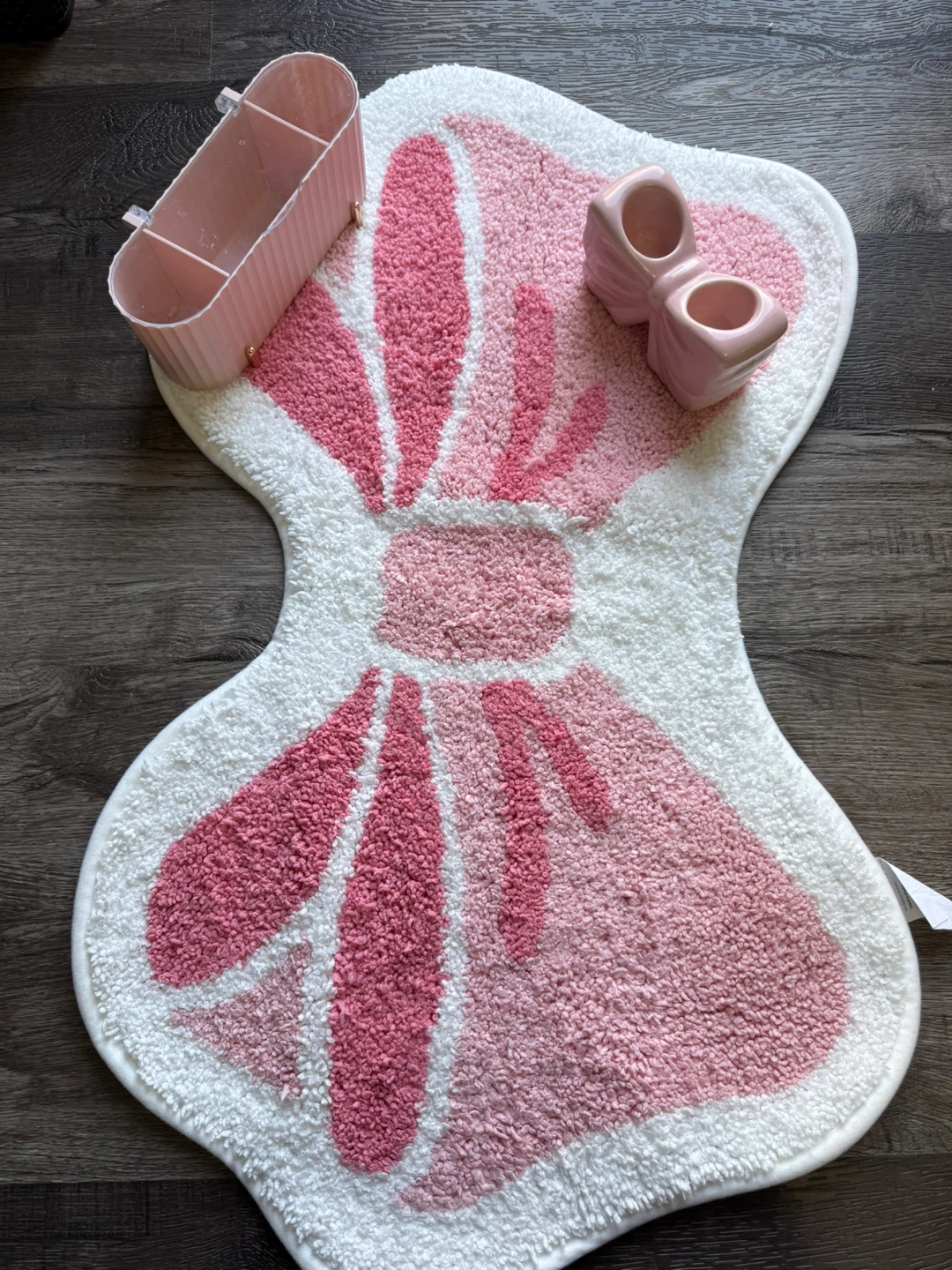 Pink Bathroom Decor Set – 4 Pieces - photo 4