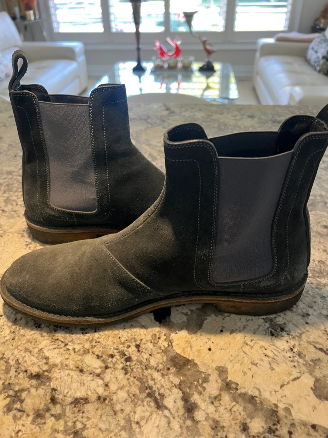 Italian Bottega Veneta Suede Chelsea Boots