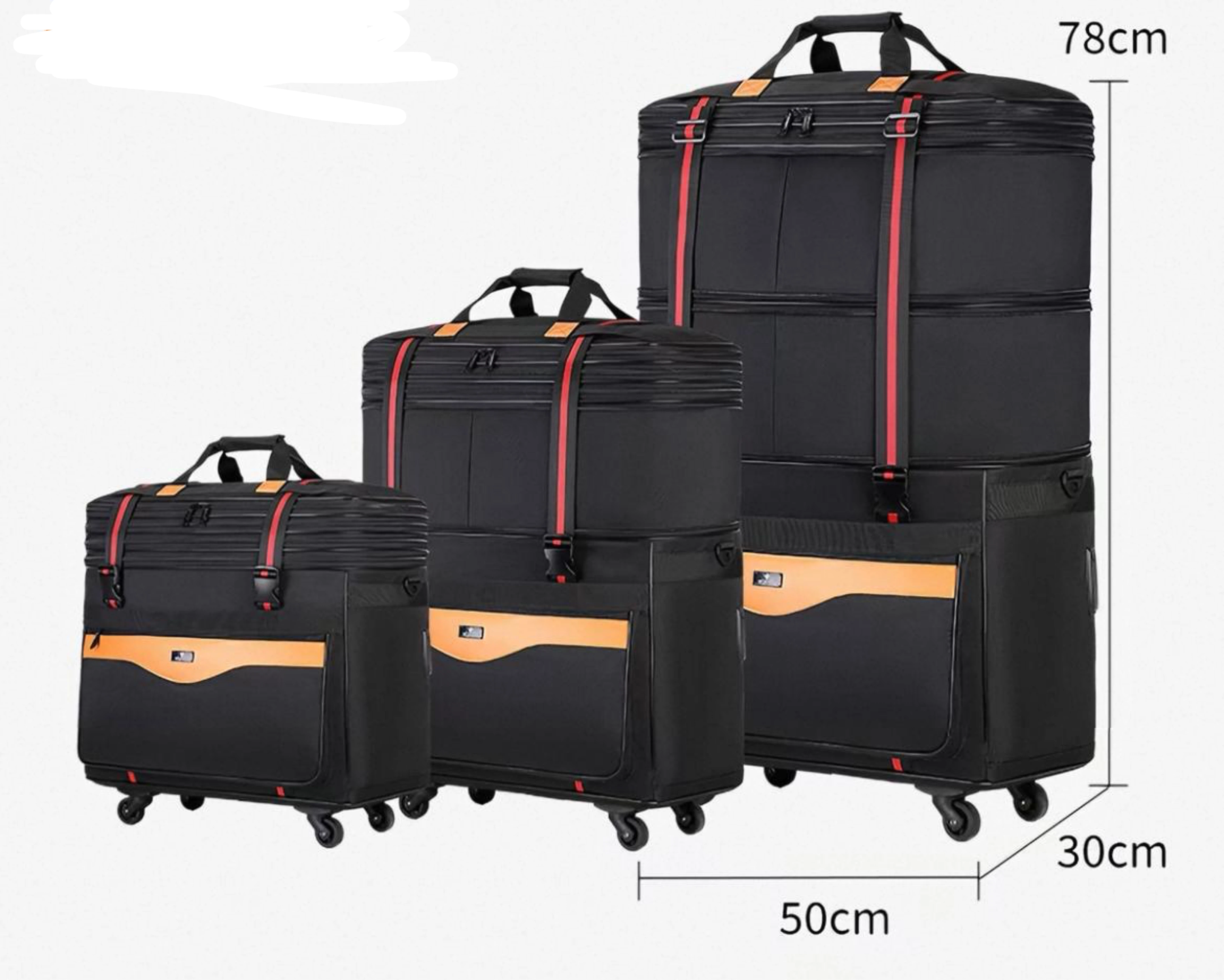 3-Piece Expandable Rolling Luggage Set - photo 2