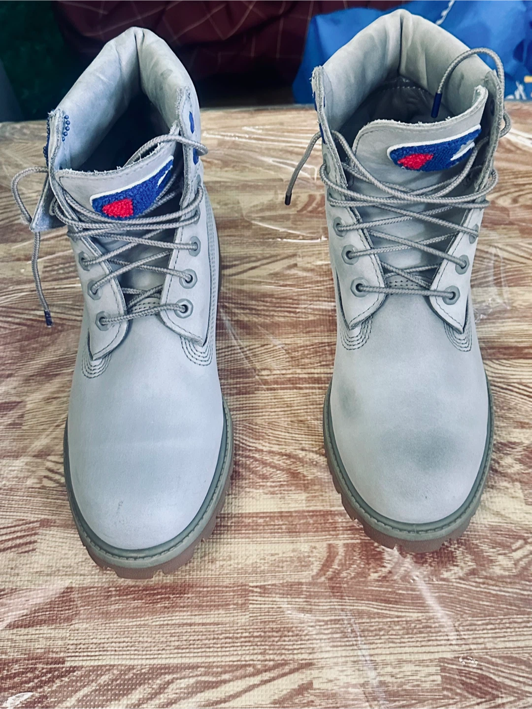 Timberland x Champion Grey Boots