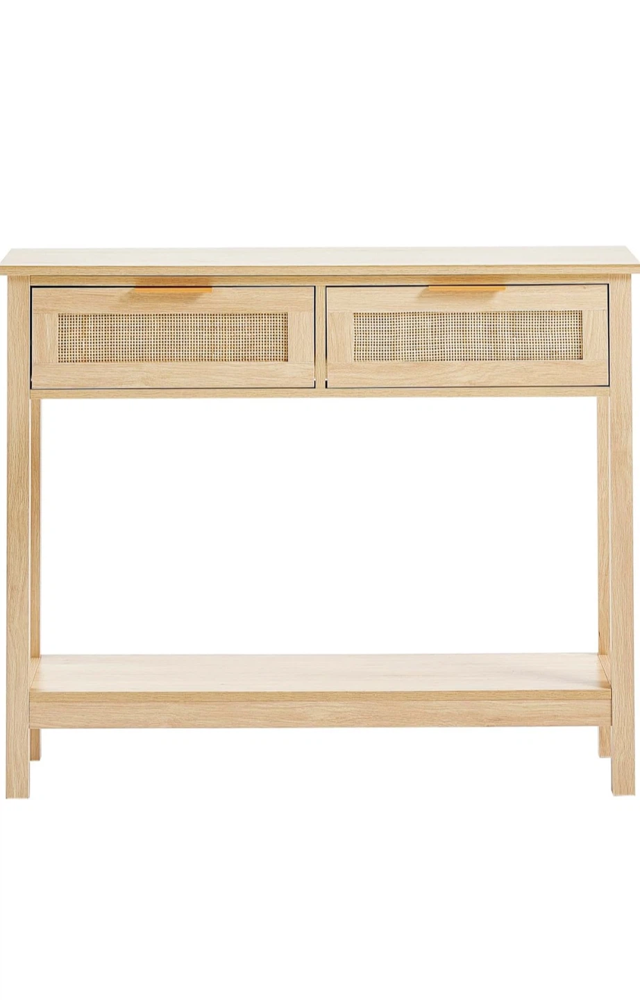 Rattan Accent Console Table - photo 2