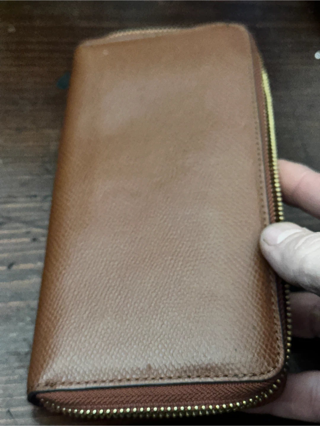 Brown leather coach wallet - photo 2