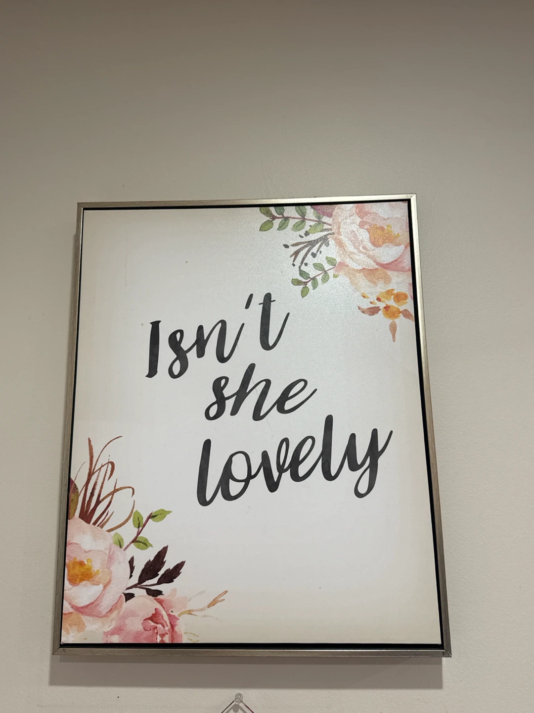 Isn't She Lovely Floral Wall Art