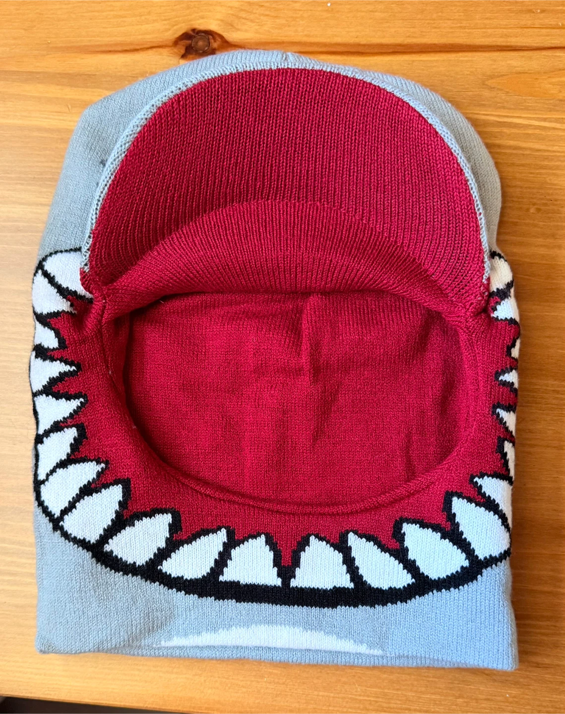 Kid’s Shark Knitted Beanie with Brim - photo 2