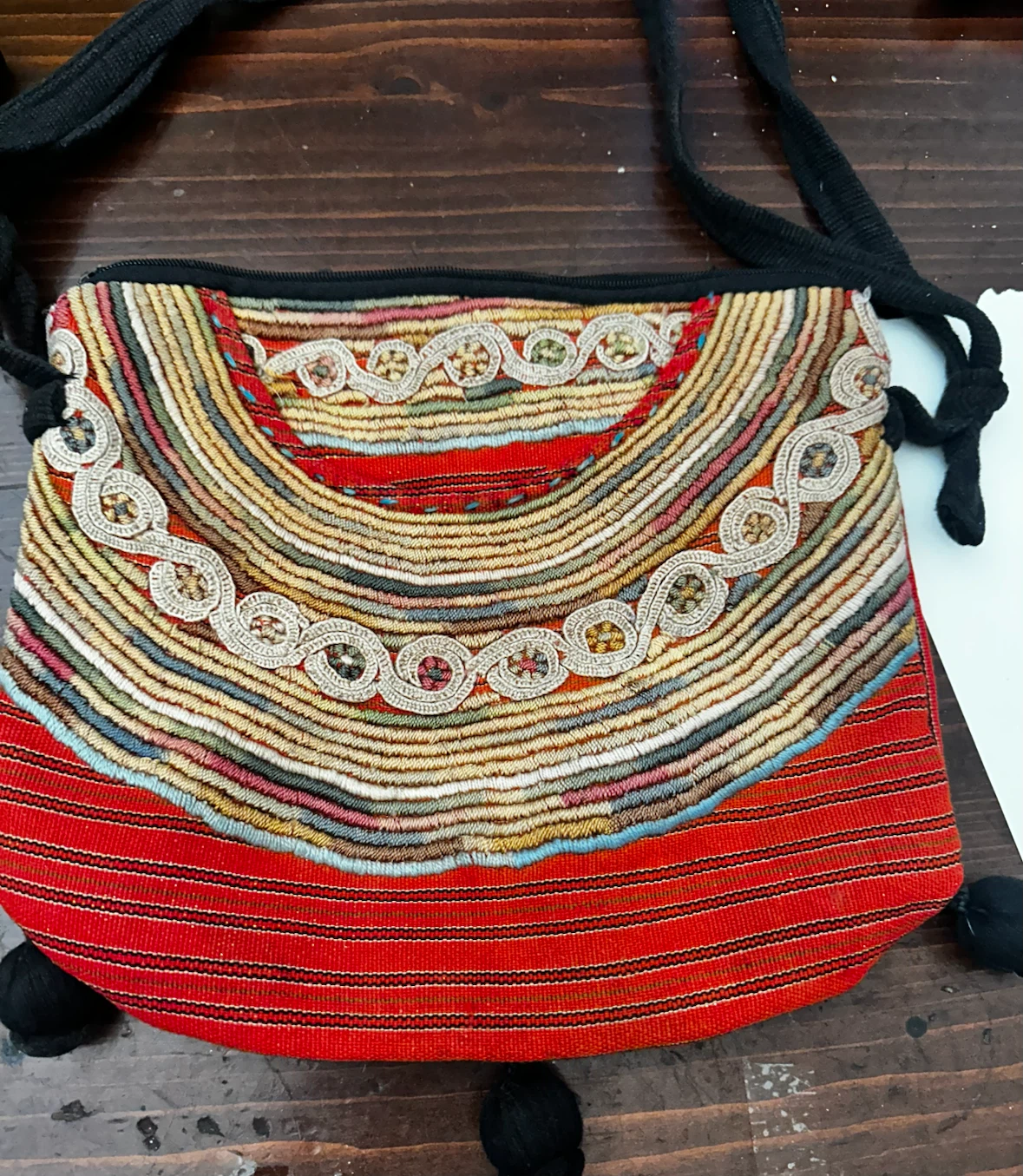 Vintage Guatemalan Huipil Crossbody Bag