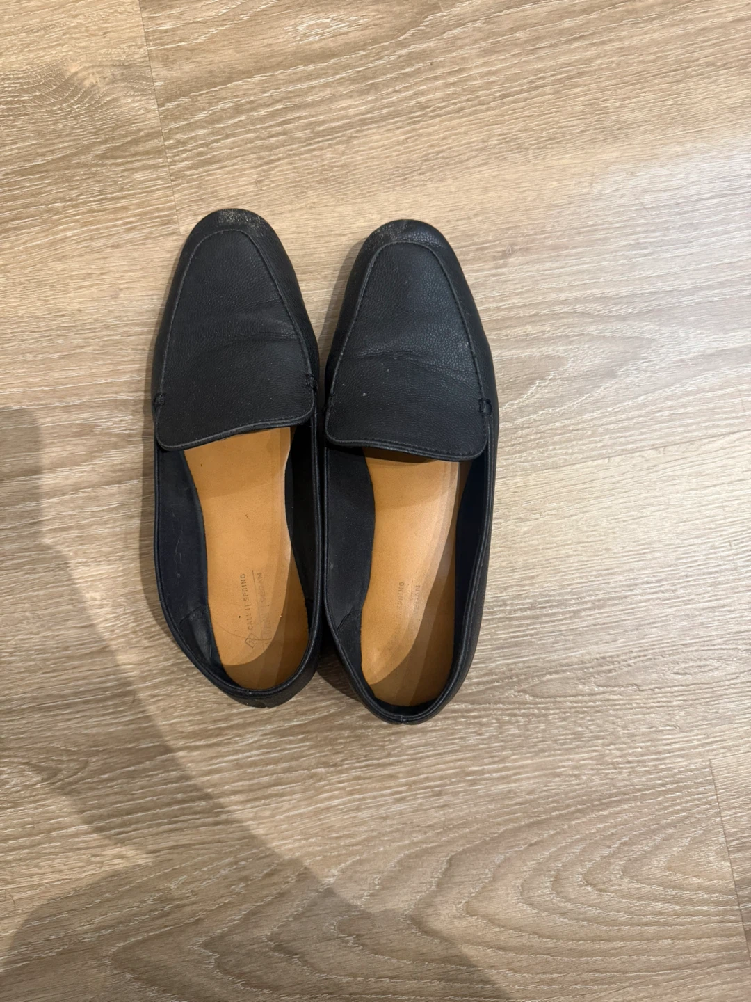 Call It Spring Black Loafers Size 10