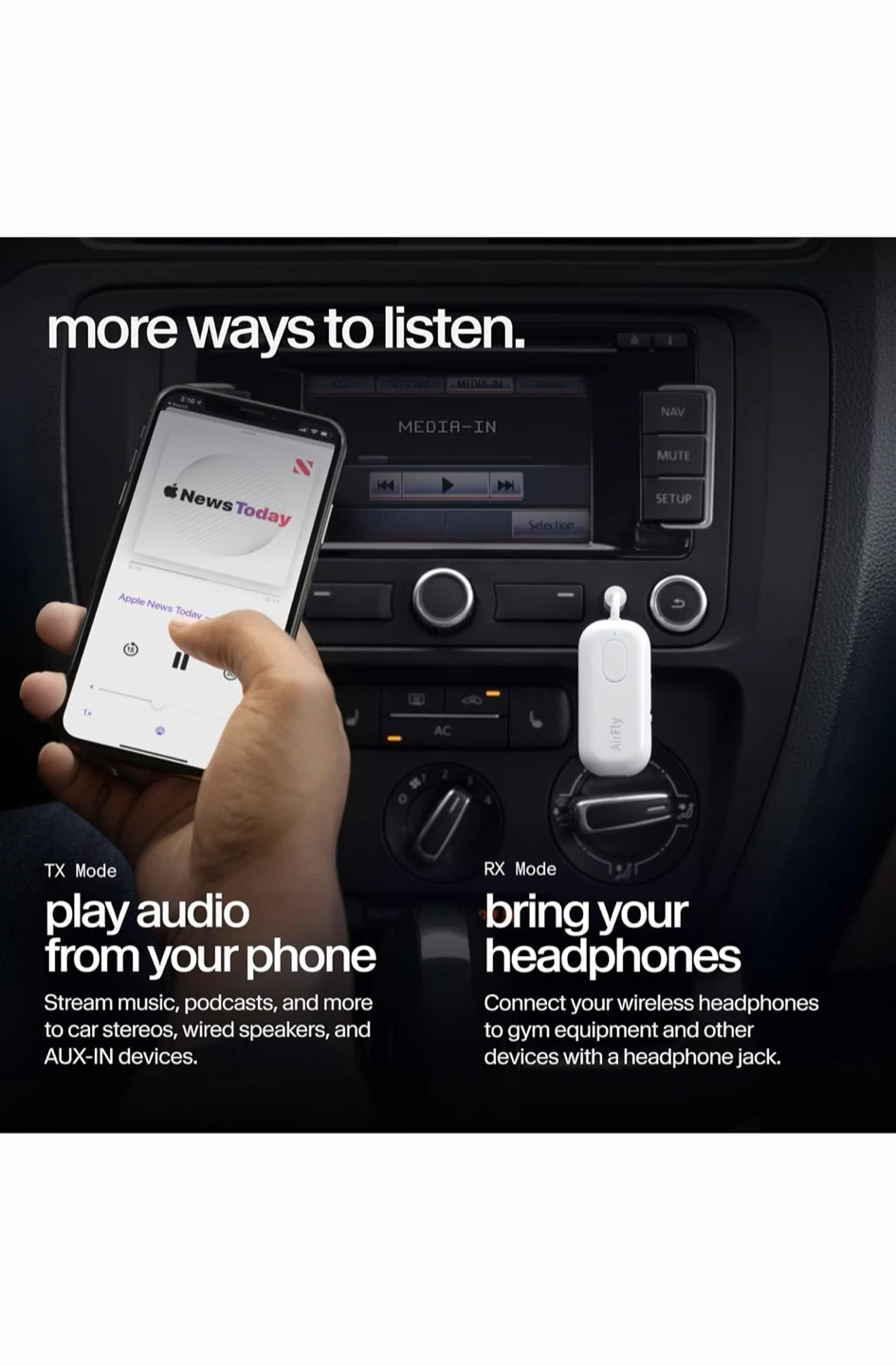 Twelve South AirFly Pro Wireless Audio Transmitter - photo 5