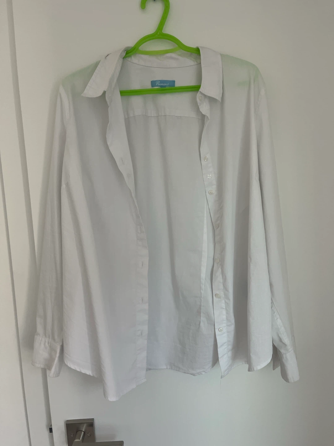White Penmans Button-Up Shirt Size 16