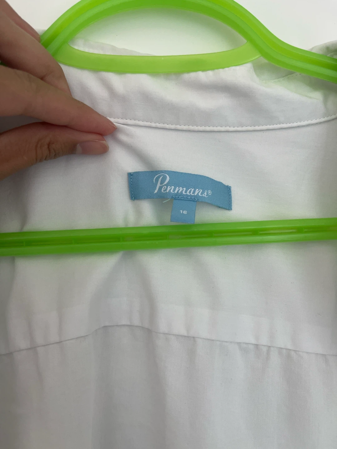 White Penmans Button-Up Shirt Size 16 - photo 2