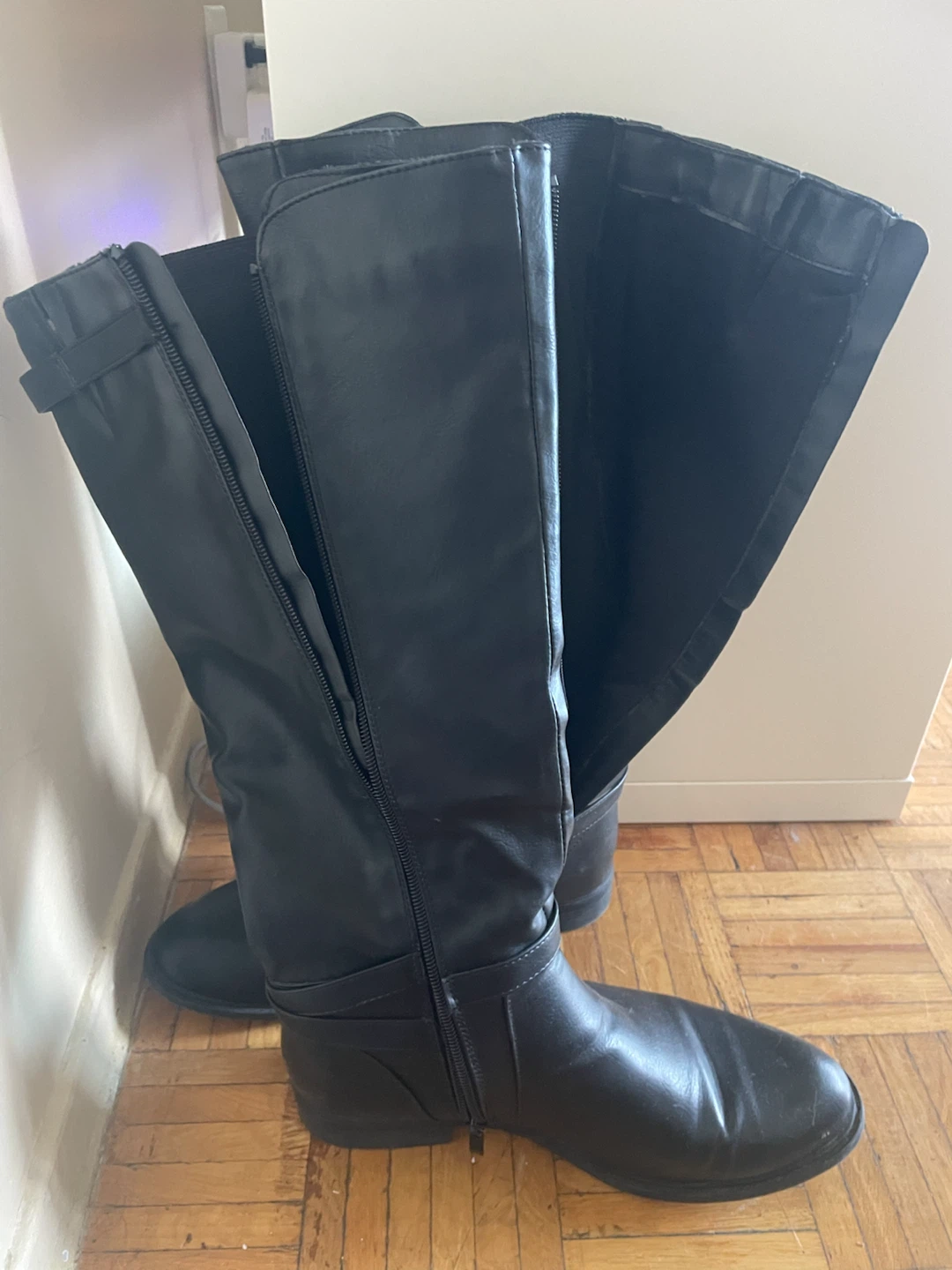 Black Tall Boots Size 10 - photo 2
