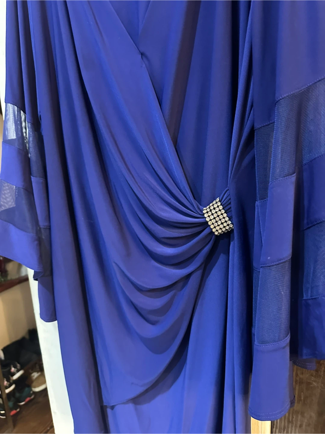 R&M Richards Women's Blue Dress Size 14W - photo 3