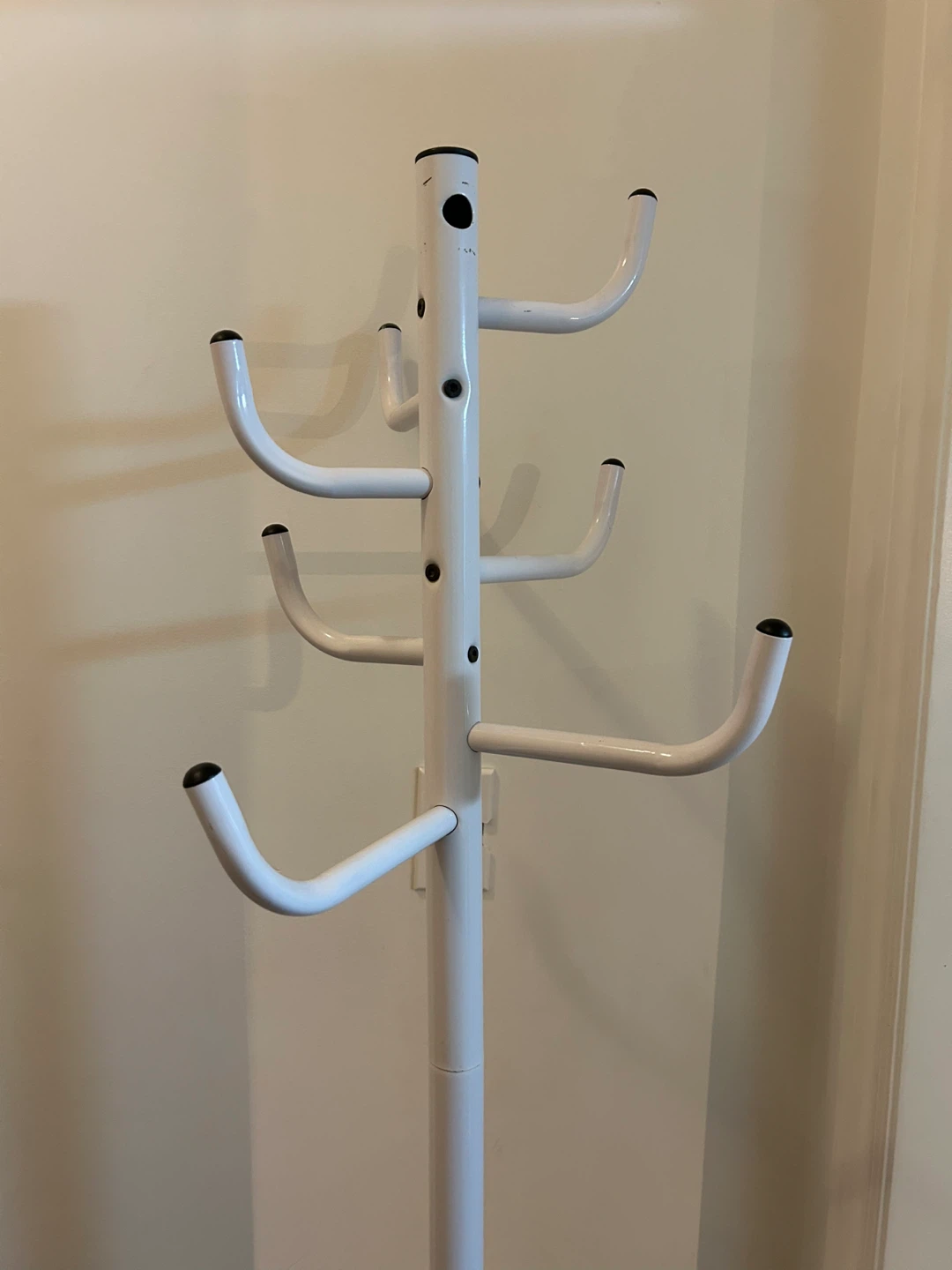 White Metal Coat Stand