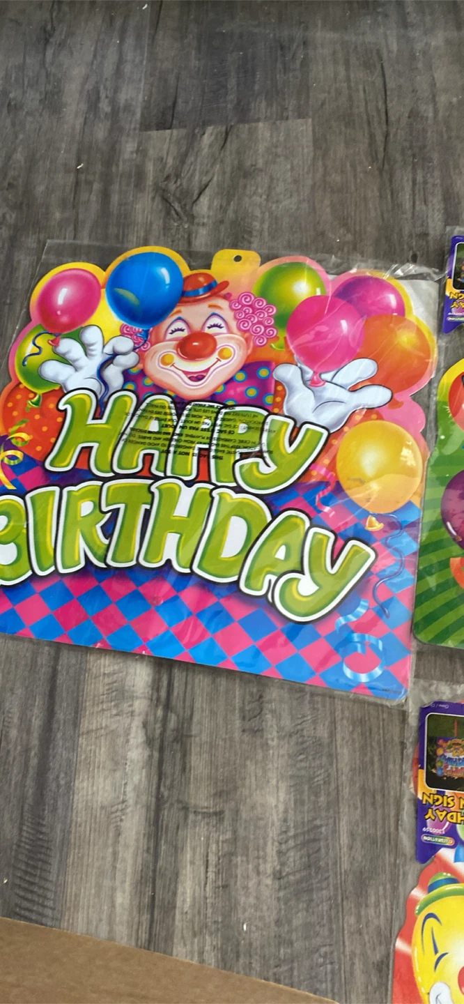 Set of 3 Happy Birthday Lawn Signs - photo 4