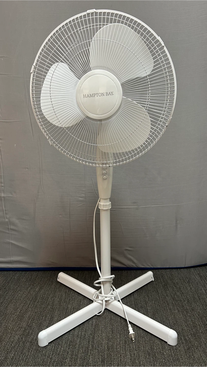 Hampton Bay White Pedestal Fan