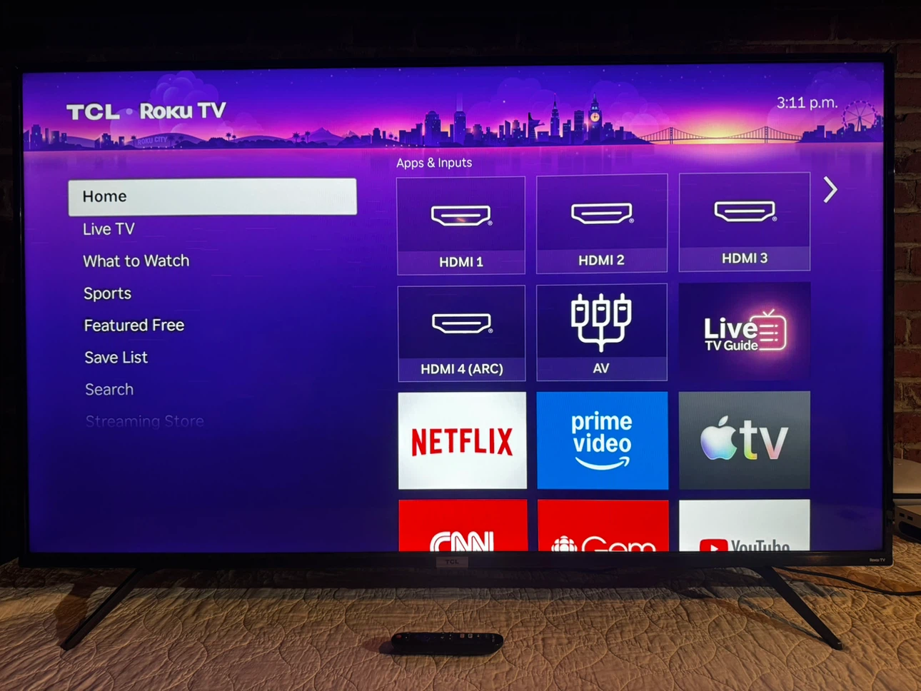 55” TCL 4K Roku Smart TV