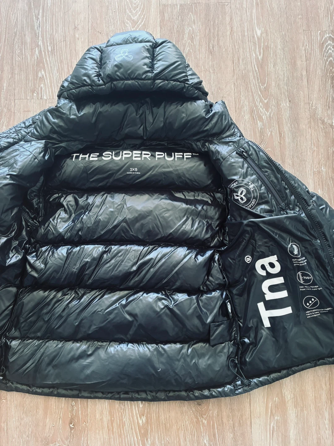 Tna Super Puff Jacket - High Gloss Black - 2XS - photo 3