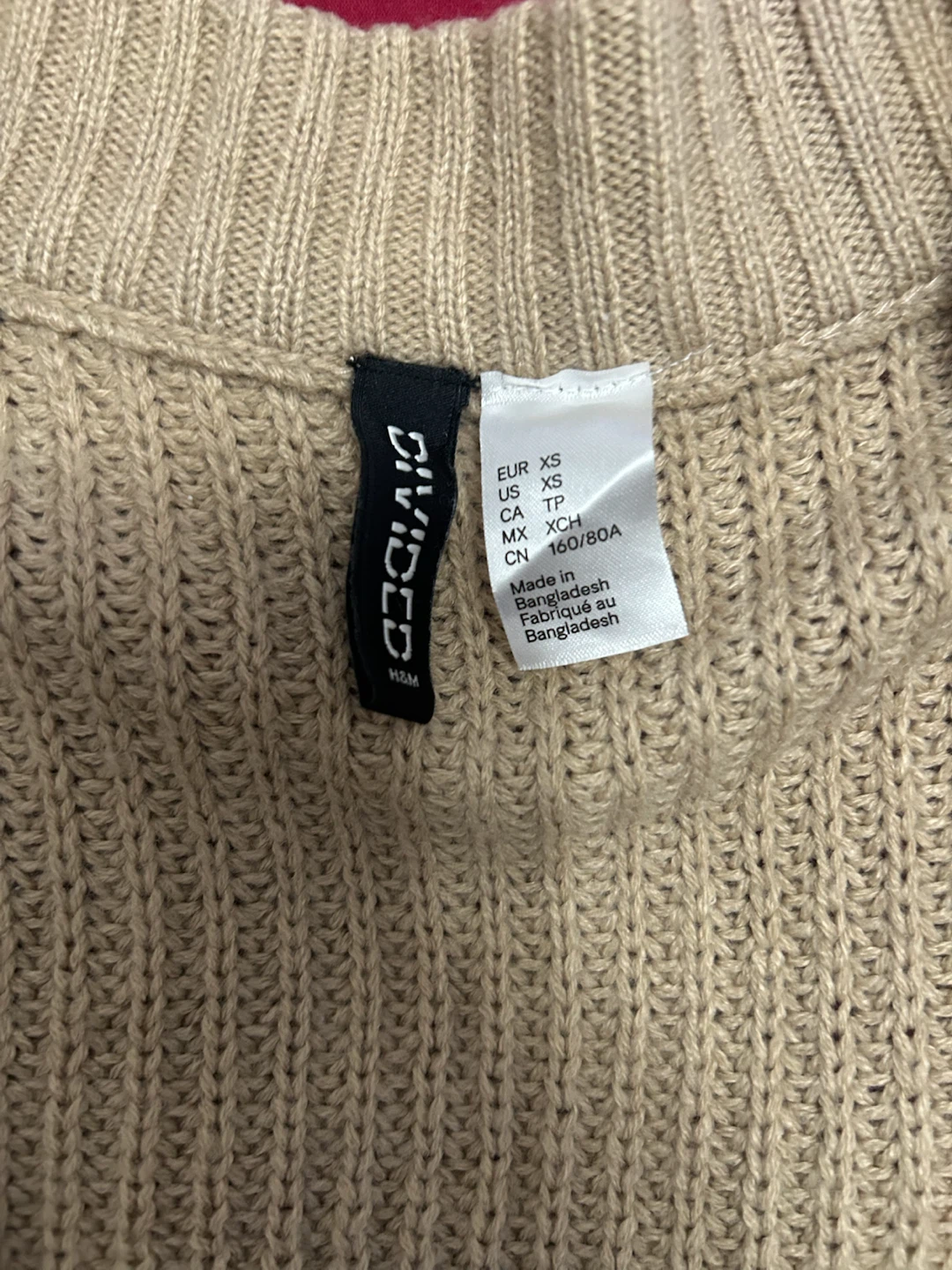 H&M Divided Beige Cable Knit Cardigan - photo 2
