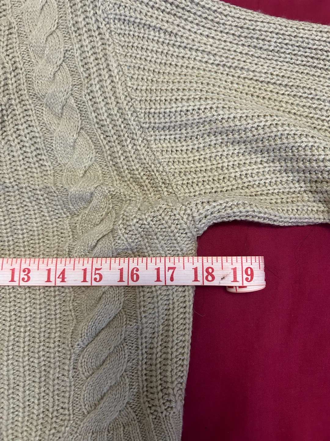 H&M Divided Beige Cable Knit Cardigan - photo 4