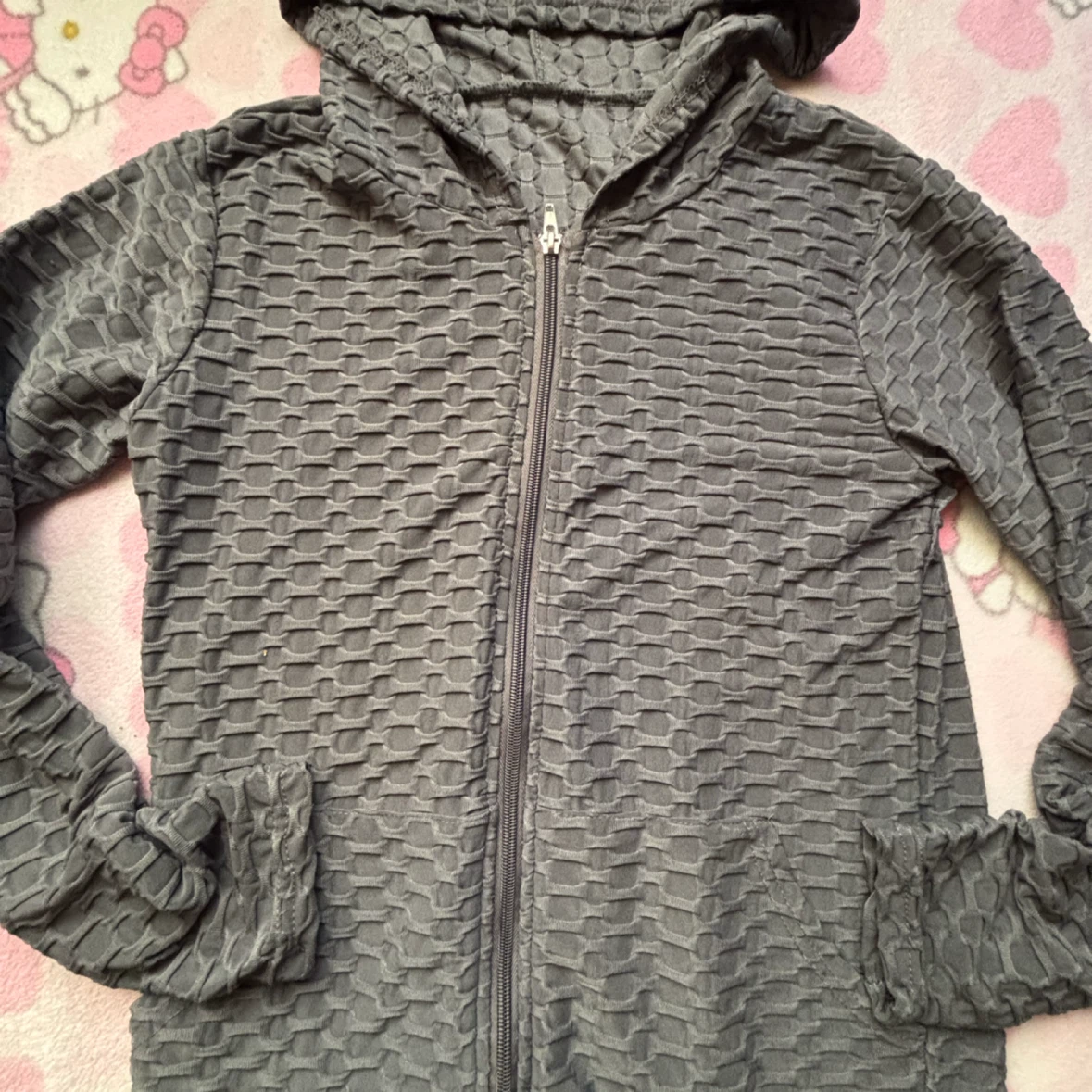 3-Piece Textured Activewear Set - *Size Women Medium/Grey* - photo 3