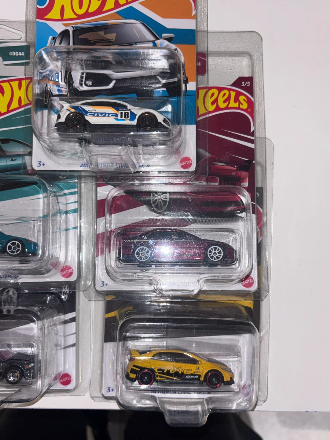 Set of 5 Hot Wheels Honda Civic Collection - photo 3