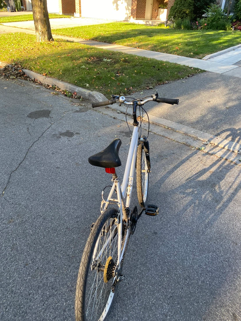 Silver Hybrid Bicycle - photo 2