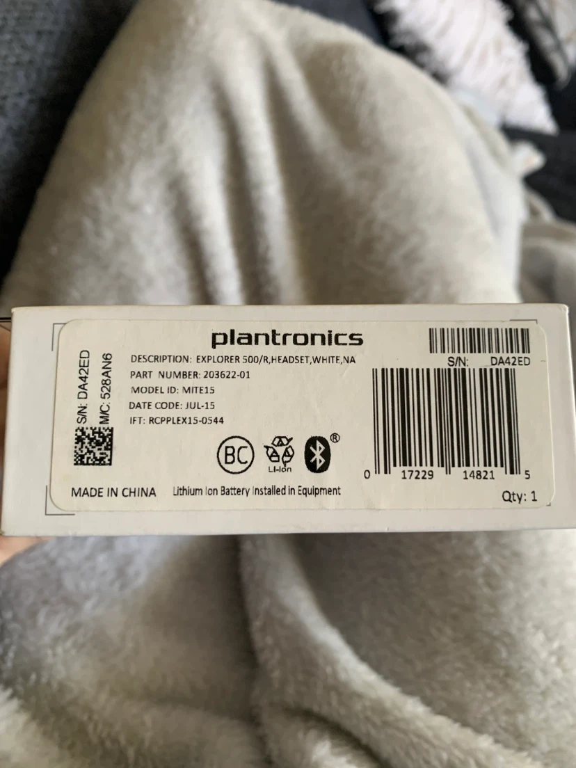 Plantronics Explorer 500 Bluetooth Headset, new in box - photo 4