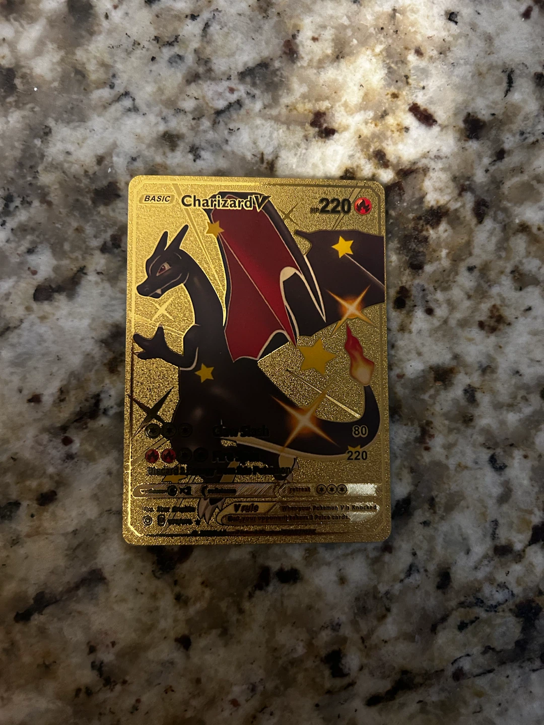 Set of 2 Gold Pokemon Charizard Cards - photo 2