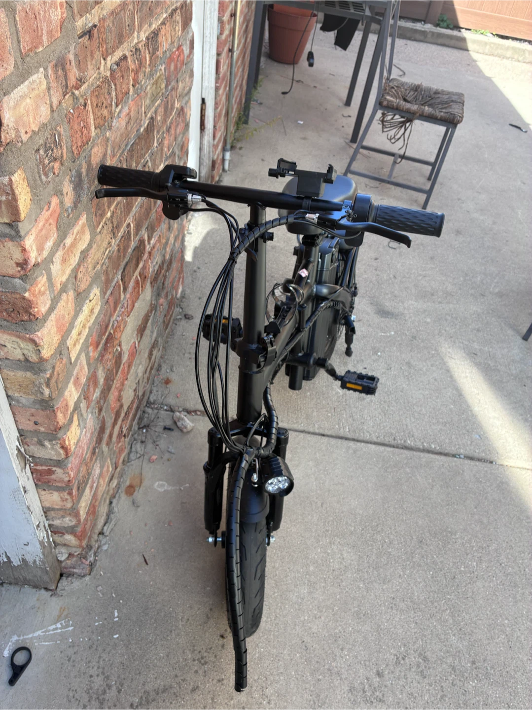 Black Folding Electric Bike - photo 3