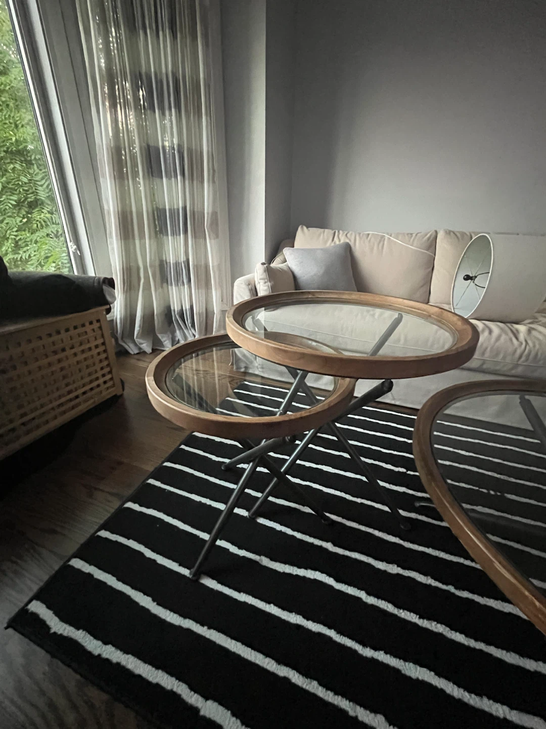 Set of Three Round Nesting Coffee Tables - photo 4