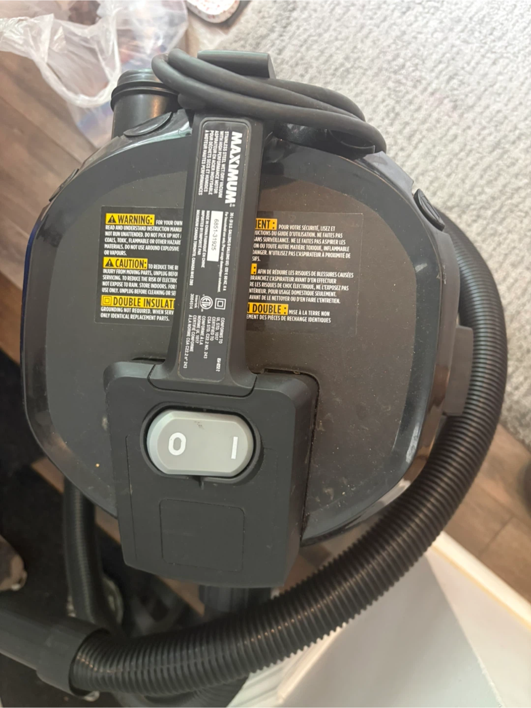 Maximum Stainless Steel Wet/Dry Vacuum - photo 3
