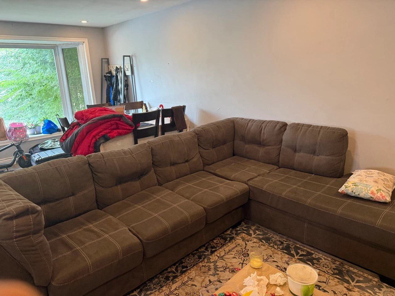 Large Brown Sectional Sofa