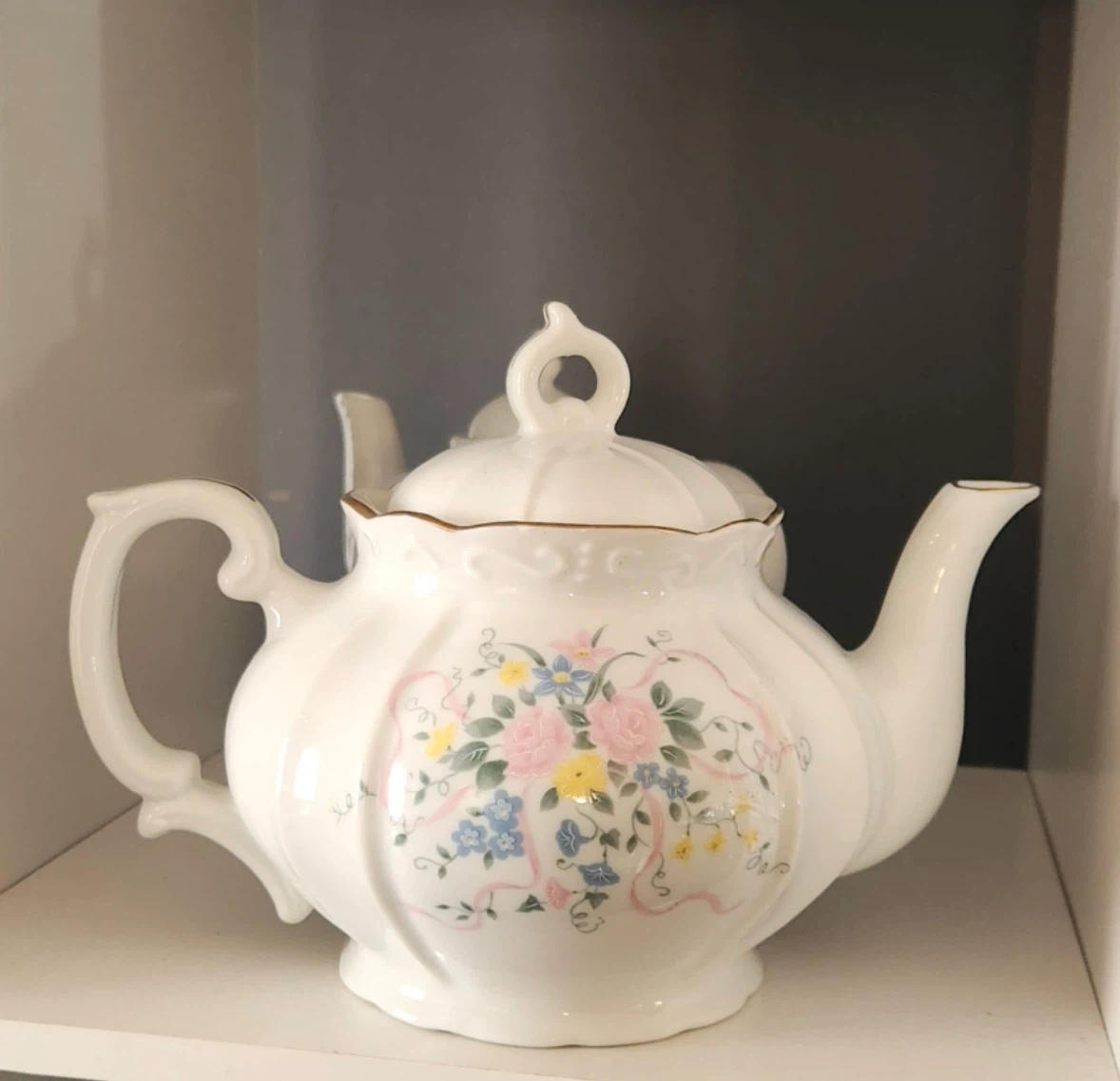 Floral Porcelain Teapot - photo 2
