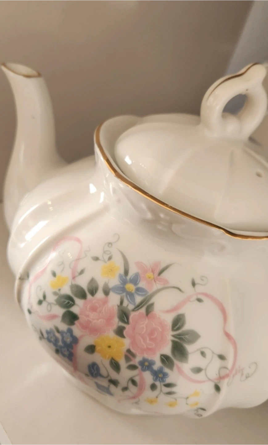 Floral Porcelain Teapot - photo 3