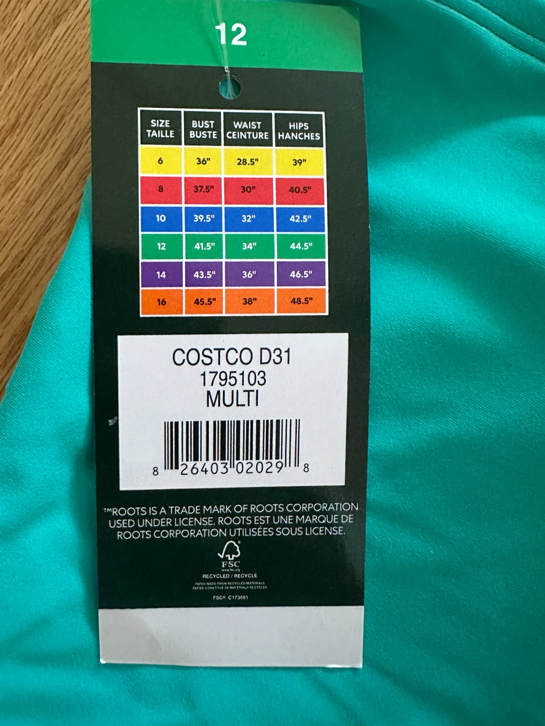 Roots One-Piece Swimsuit Size 12 - photo 3