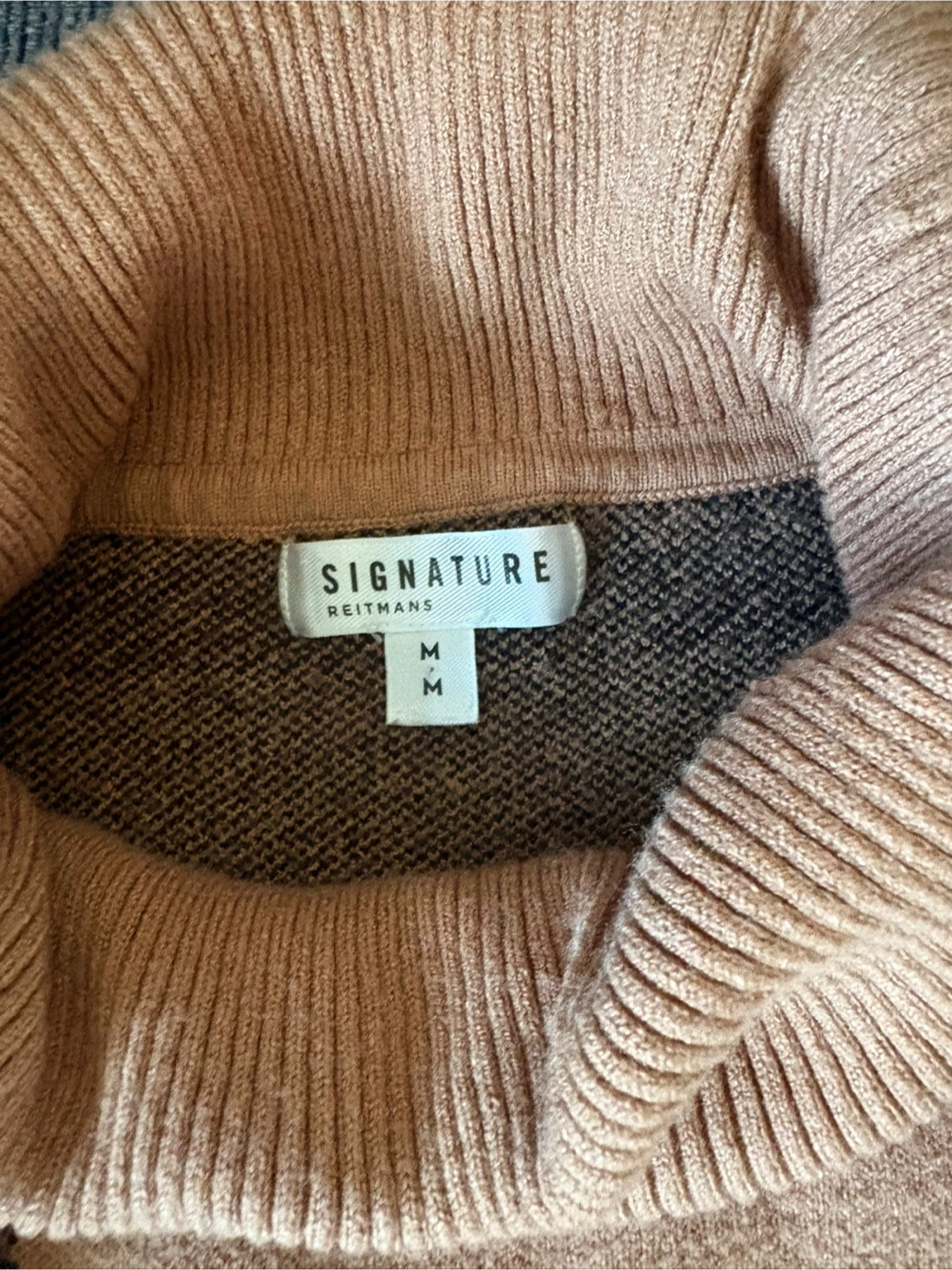 Reitmans Signature Plaid Turtleneck Sweater Dress